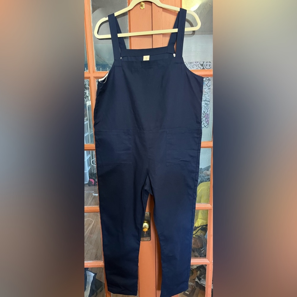 Women’s Navy Blue Utility Overalls